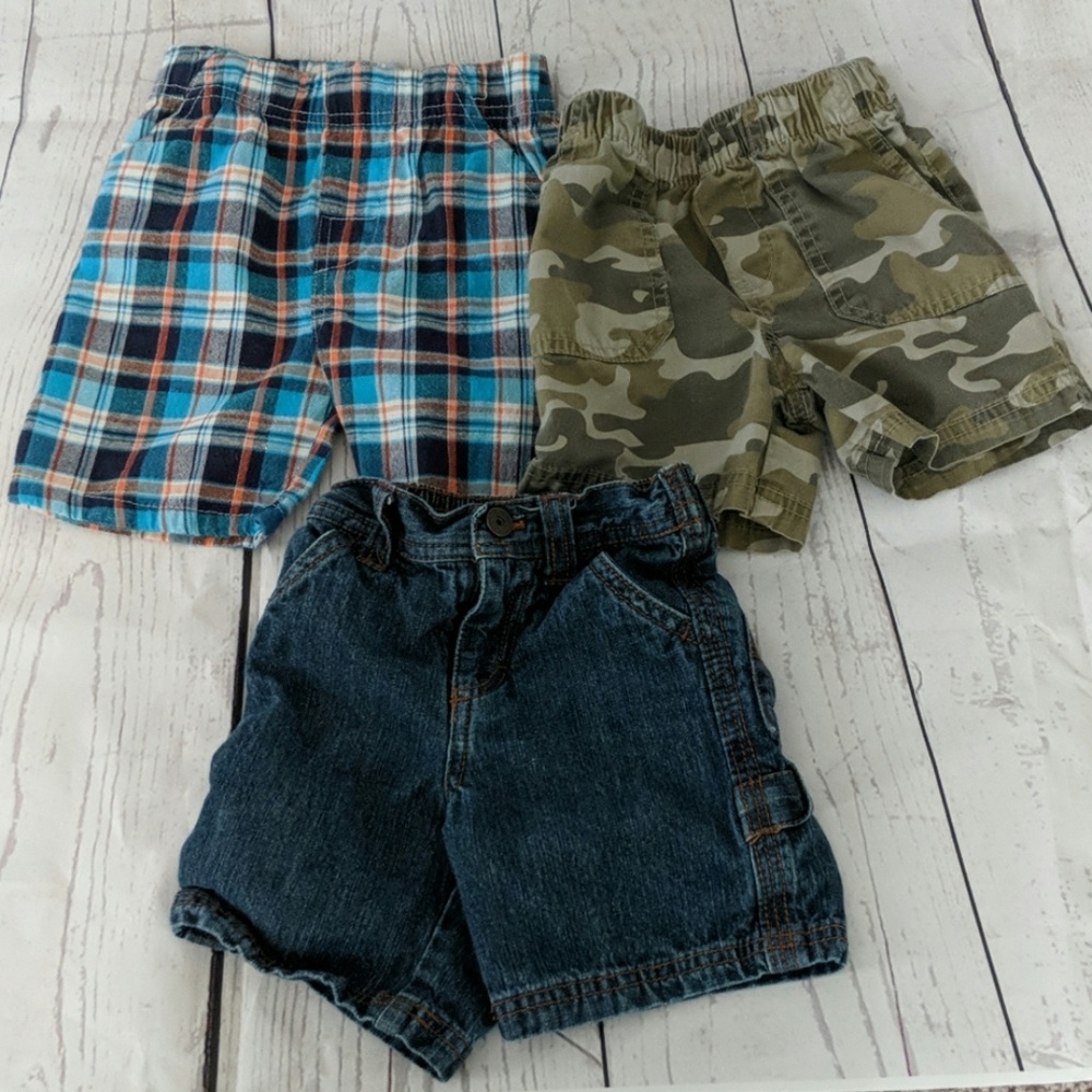 3 toddler shorts different branda